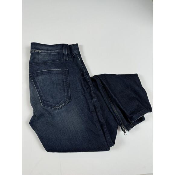 Current/Elliott Jeans The SilverLake Ankle Zip Low Rise Dark Wash Sexy 25 - Picture 13 of 13